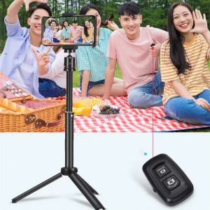 Mini Bluetooth-compatibele afstandsbediening Knop Draadloze controller Zelfontspanner Trigger Release Selfie voor smartphones Camera