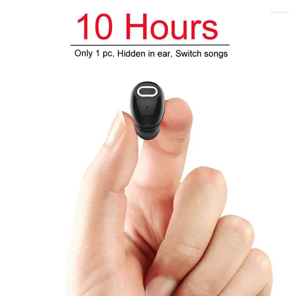 Mini auricular Bluetooth 10 horas de tiempo de música auriculares inalámbricos manos libres para TV PC IPhone Samsung teléfono Android