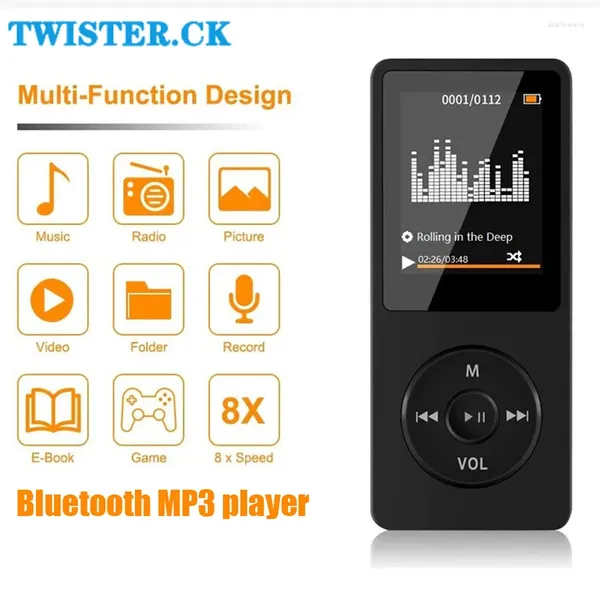 Mini reproductor de música MP3 con Bluetooth, Walkman Mp4 portátil no destructivo, tarjeta de Radio FM, grabación externa ultrafina para teléfonos