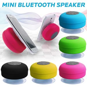 Mini Bluetooth Party draagbare draadloze waterdichte douche luidspreker Handsfree Sucking Mic CAR Badkamer Draadloze audio -transmissie