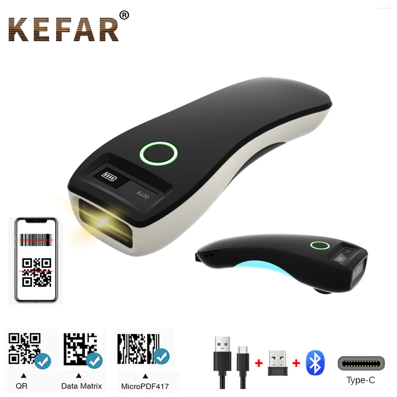 Mini Bluetooth Wireless 2D Barcode Scanner Pocket QR Bar Code Reader PDF417 For Tobacco Garment Mobile Payment Industry
