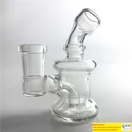 Mini bong tubos de mano, nuevo diseño, bong de vidrio transparente de pyrex grueso con 10 mm, 14 mm, bong hembra para fumar