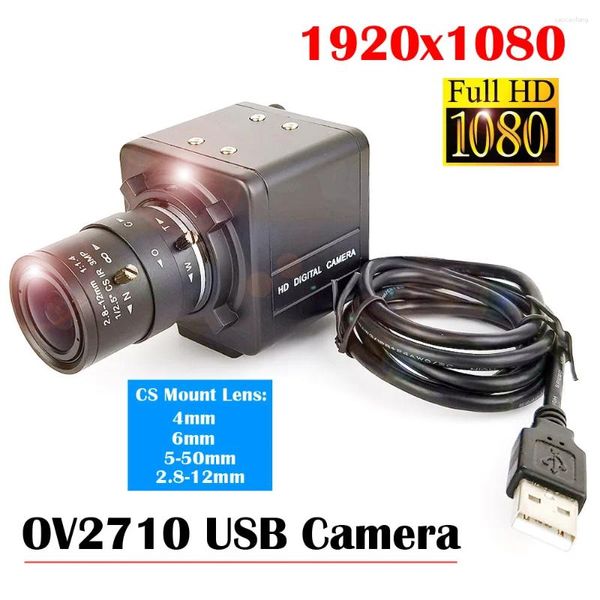 Mini box PC webcam USB Camera USB avec lentille varifocale manuelle 5-50 mm 6-60 mm pour l'enregistrement des appels vidéo Skype