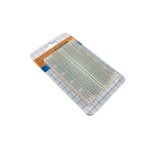 Mini Bread Board / Breadboard 8,5 cm x 5,5 cm 400 trous Transparent / blanc PCB universel expérimental électronique