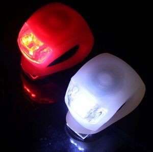 Mini Brillant Étanche SILICONE Vélo Vélo Vélo Beetle Voyant LED Avant Feu Arrière Feu arrière couleur blanc rouge BL6003