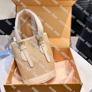 Mini sac seau Designer Lafite sac tissé par la piscine sac à bandoulière sac de paille de luxe femmes sac à bandoulière sacs à main d'été marque Cross Body Bag