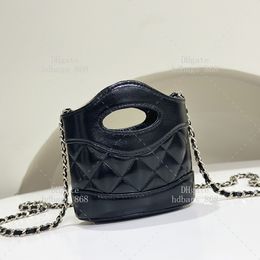 Mini sac de seau authentique fait en cuir fabriqué 10a miroir 1: 1 des créateurs de qualité sacs de luxe de mode sac à corps crossbody sac d'épaule sac à banc de femme 13,5 cm avec coffre-cadeau wc602