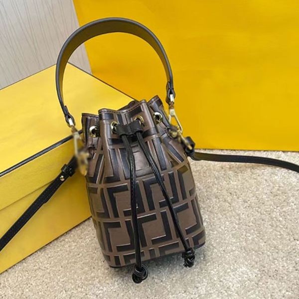 Mini sac de seau de luxe de luxe concepteur crossbody sacs d'épalsine mon tresor sac à main fashion en cuir bacs portefeuille