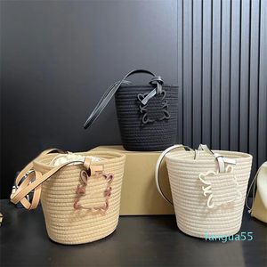 Mini sac de godet Sac de paille d'été Designer Grass Woven Woven Woven Woven bodybody Luxury Brand Beach Female sac à main sacs