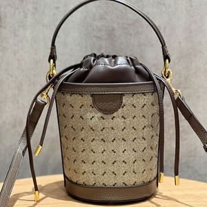 Mini emmertas bovenste handgreep handtas vrouwen crossbody tas tas tas bat tas luxe ontwerper schoudertas tas canvas lederen goud hardware verstelbare riem