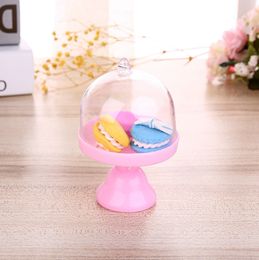 Mini Cake Stand Cupcake Box Geschenkdozen Candy Doos voor Bruiloft Gunst Party Transparante Baby Shower Verjaardag Decoratie