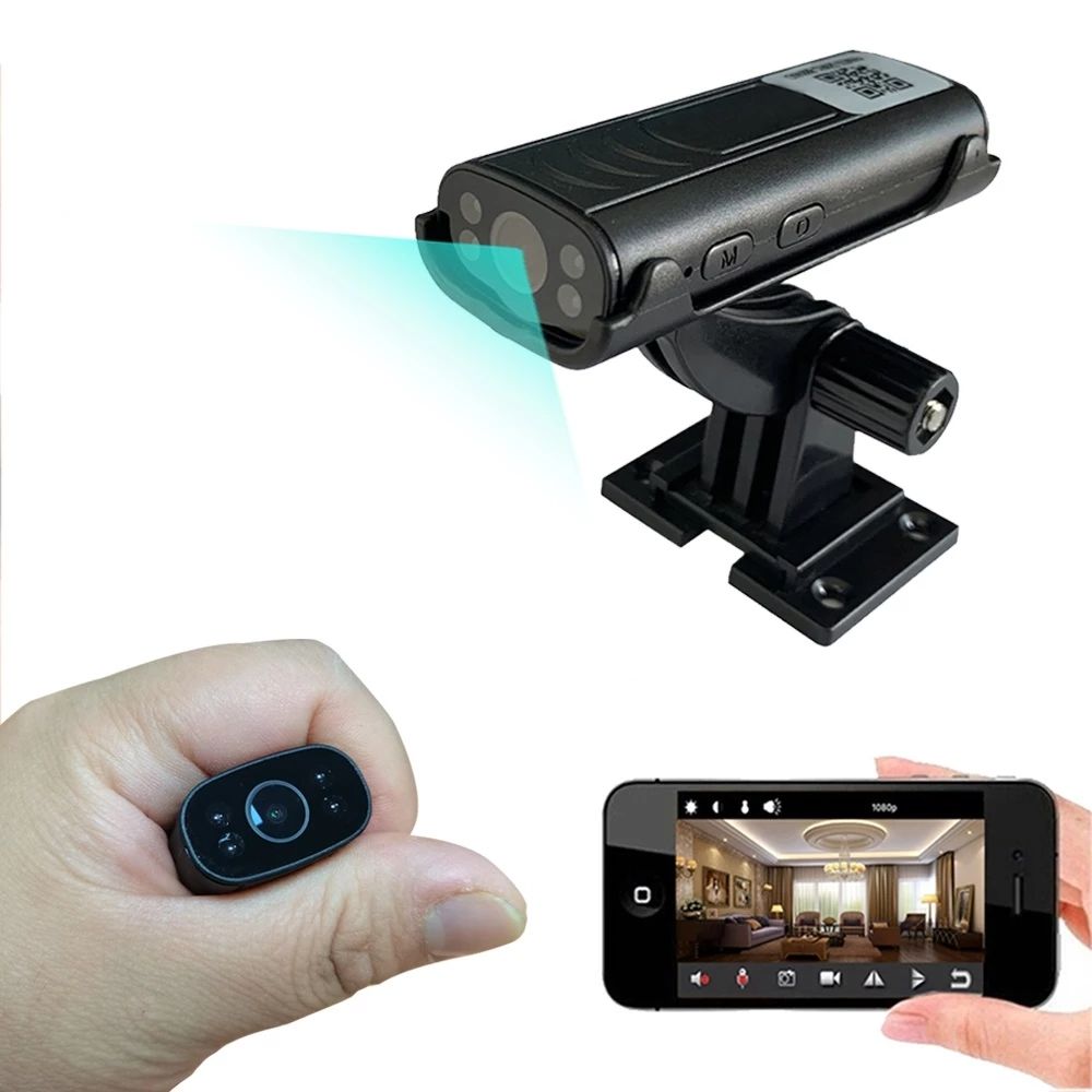 Mini Camera Home Security 1080p HD Wireless WiFi View à distance Super Night Vision Mini Cameras Nanny Cam Small Recorder
