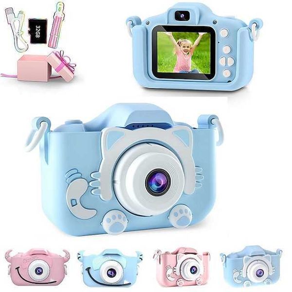 Mini Camera Cámara digital Digital Cat Camera HD para niños Toy de juguete para niños Cámara S Cámara de juguetes para niños Mejor regalo