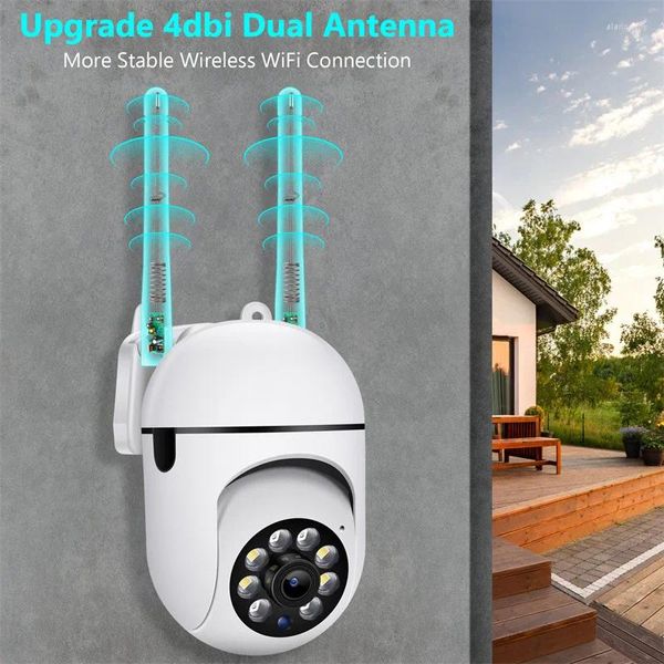 Mini cámara inteligente para el hogar, cámara web con protección de seguridad, cámaras de vigilancia Wifi, Monitor de visión nocturna IR con Sensor de movimiento