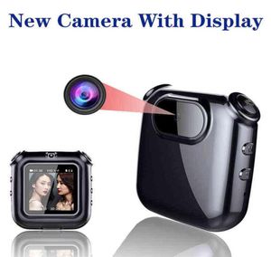 Mini appareil photo avec affichage 1080p FHD VIDEO VIDEO VIDE PO RECORDRICE DV CAME CAPACTABLE PORTABLE COLLE PANDENT CAM CAM CAMCORDER H22044230497