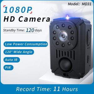 Mini cámaras 1080P MD31 Mini cámara corporal Cámara HD Cámara de bolsillo Visión nocturna Cámara pequeña para automóviles Grabadora de video PIR Deporte DV 230824