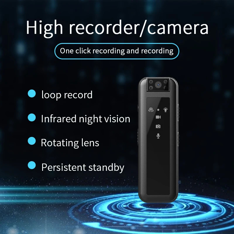 Mini caméras 1080p mini caméra DV haute définition vision nocturne infrarouge petit enregistreur d'application de la loi portable sports de plein air 231025