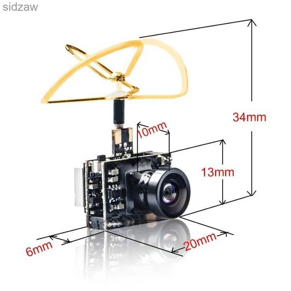 Mini caméras AKK A2 5,8 GHz 40CH 200MW VOITURE DE RACUNAGE DE LA TRANSTEUR FPV AVEC 600TVL 1/4 CMO