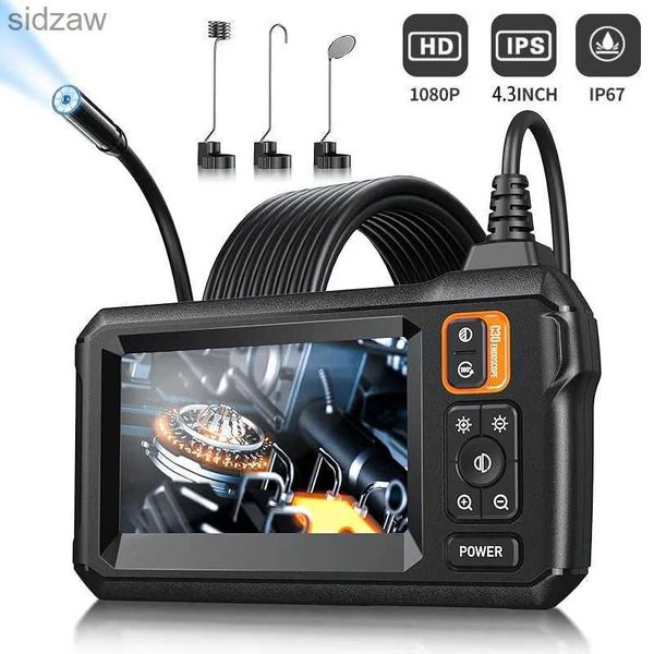 Mini caméras Inskam Industrial Endoscope Camera 1080p 4,3 pouces I lentille à tube de l'objectif Single Caméra de véhicule avec 8 mm IP67 IP67 LED 8 LED WX