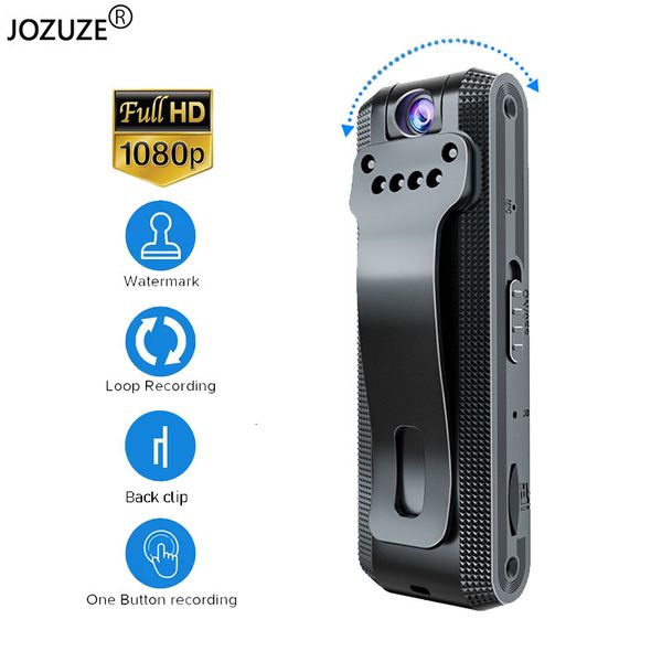 Mini caméras Jozuze MD30 HD 1080P Caméra infrarouge Vision nocturne Portable Petit enregistreur vidéo numérique BodyCam Caméscope miniature 230830