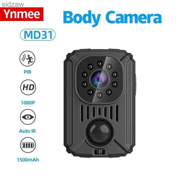Mini caméras md31 mini pir vidéo caméra humain clip arrière clip dv caméra intelligente HD 1080p