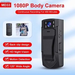 Mini Cameras MD33 1080p Human Camera Mini Camera HD Vision Night Vision Air Sports Intelligent DV Voice Camera Mini Recorder vidéo WX