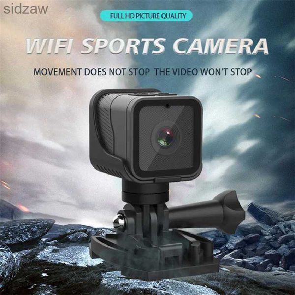 Mini caméras Mini Action Camera 1080p High-définition Bicycle Cake Camera WiFi Sports DV Wireless MINI DVR pour le vélo enregistrement de la vidéo Small Camcrorder WX