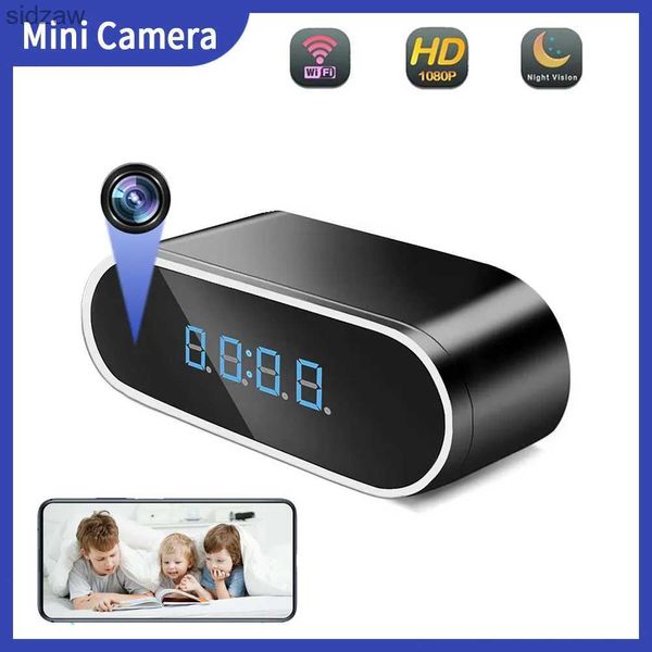 Mini caméras mini caméra horloge HD complète 1080p Wiless WiFi Contrôle infrarouge Vision nocturne DVR Camera Home Monitoring Video WX