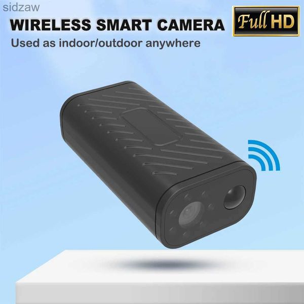 Mini caméras Mini Smart Home Security Caméra de sécurité intérieure WiFi Vue à distance extérieure Caméra imperméable de la caméra humaine de détection du corps humain Sleep WX