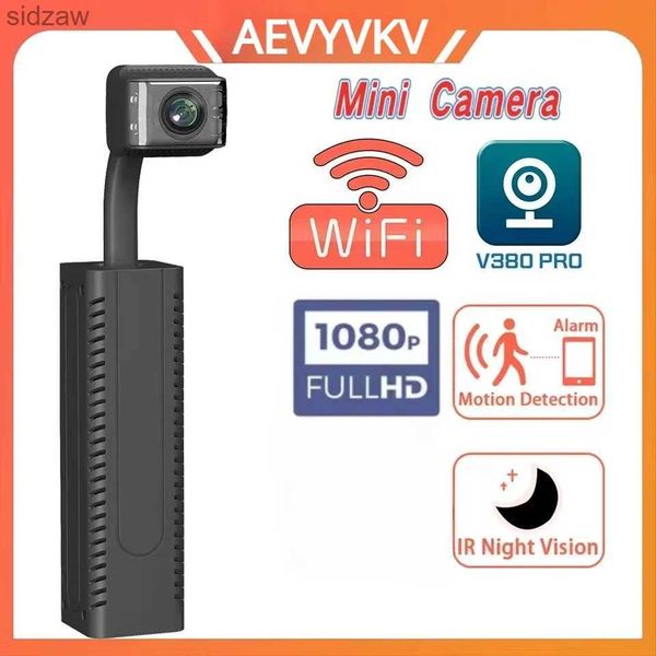 Mini caméras WiFi Mini Caméra avec une caméra de détection de mouvement de batterie intégrée 1080p Caméra de sécurité CCTV Surveillance de l'enregistreur IP Caméra réseau V380 Pro WX