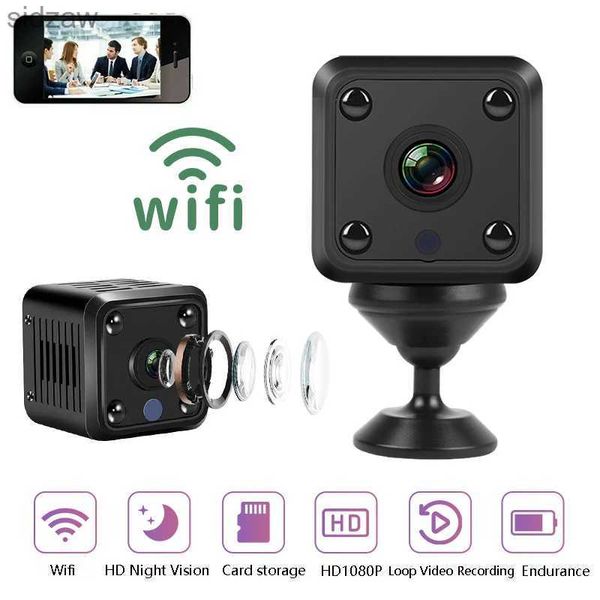 Mini Cameras X6 Mini WiFi IP Camera HD 1080p Sécurité sans fil surveillance mini-caméra Vision nocturne Smart Home Sports Monitor In Battery WX