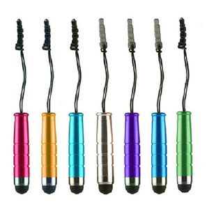 Mini stylet capacitif pour écran tactile, avec prise Anti-poussière, pour tablette universelle, PC, téléphone intelligent