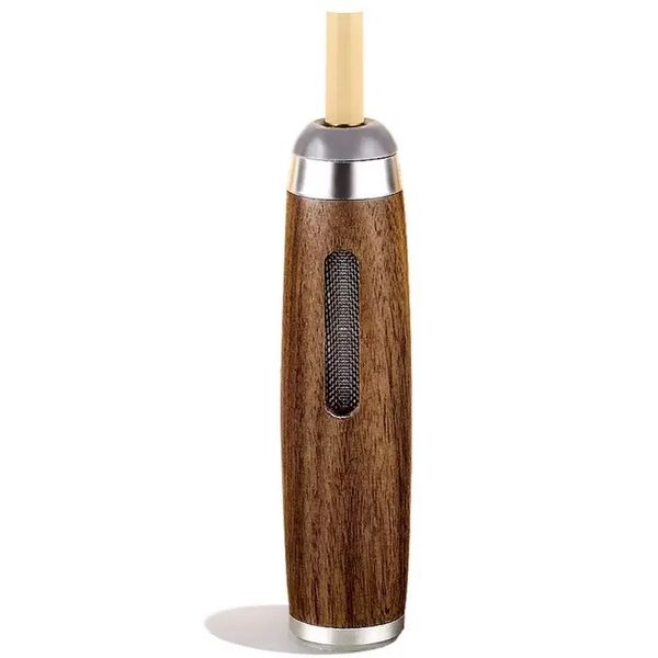 Mini Cenicero para coche, cubierta para cigarrillos antihollín, soporte para cigarrillos de madera de nogal, organizador de cenizas para cigarrillos de 5,2/6,8/7,8mm