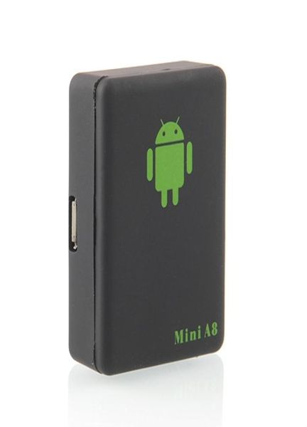 Mini Car Auto GPS Tracker Global en tiempo real 4 bandas GSMGPRS Dispositivo de seguimiento de seguridad A8 Soporte Android para niños Pet Vehicle7039161