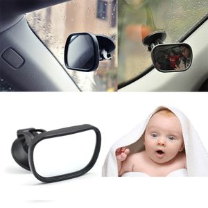 Mini vista del asiento trasero del coche Espejo de bebé 2 en 1 Minis Niños Espejo convexo trasero Ajustable Auto Niños Monitores Seguridad Asientos de seguridad inversa