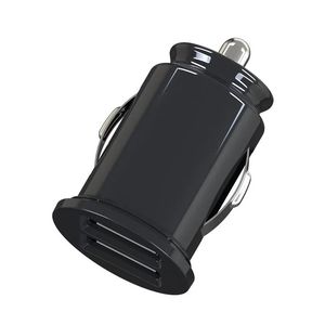 Mini Car Charger Double USB 4.8A Charger rapide pour le chargeur de téléphone portable Xiaomi Charge rapide pour voyager petite taille en voiture