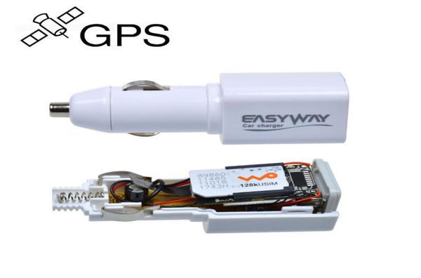 Mini chargeur de voiture, traceur GPS mondial en temps réel GF11 S1, dispositif de suivi GSMGPRSGPS, suivi via l'emplacement de la carte du smartphone pour chil2511636