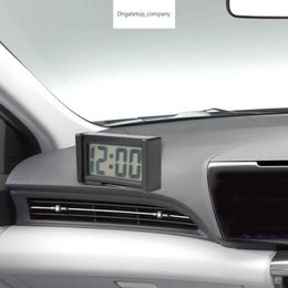 Mini Car LCD Clock Auto Time Handig duurzame zelfklevende beugel Elektronica Dashboard S Accessoires