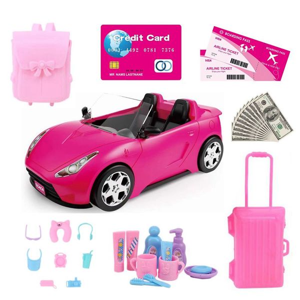 Mini voiture jouet Kawaii articles enfants jouets voitures Miniatures modèle poupée accessoires aliments pour Barbie bricolage semblant jouer enfants jeu