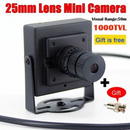 Mini caméra de vidéosurveillance, objectif 25mm, moniteur longue Distance, Angle de vue 10 degrés, 700TVL, vidéosurveillance de sécurité