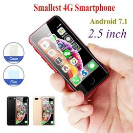 Mini -mobiele telefoons Touch Smartphone Soja L5 2 GB RAM 16GB ROM Small Dual SIM Origineel 4G LTE mobiele Mobile Moviles Volte ontgrendelde Chinese kaartgaming Telefoons Mobiele Android