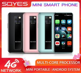 Mini teléfonos móviles SOYESS10H 3G 4G LTE Smartphone 3GB 64GB ROM 35 pulgadas MTK QuadCore teléfono móvil Android 2100mAh 50MP 80MP pequeño Poc6061729