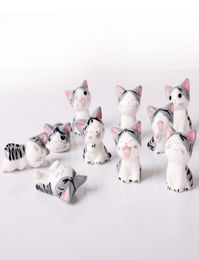 Mini céramique Cat Collection de chats beaux caricatures mignons Cats chanceux Micro paysage chaton microlandschaft Pot Culture Tools décoratif gar4850372