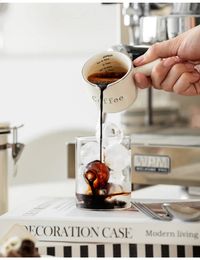 Mini Ceramic Milk Cup Creamer Jug Small Espresso Coffee Meten Pitcher met handgreep Latte Mixer Scale Meet Mokken 240407