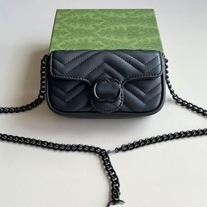 Crossbodytas met mini-ketting Handtas Lichte luxe designertas Echt leer Liefdesschoudertas Telefoontas Klassieke Lingge Macaron-serie handtas Portemonnee portemonnee