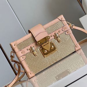 Mini-chaîne dure durs coffre en jean sac à main pour femmes creux de mode de mode de mode cosmétique top miroir qualité crocodile cuir lézard crossbody sac