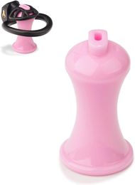 Mini serrure de chasteté mâle avec 4 tailles d'anneaux et de clés, dispositif de chasteté en résine légère, jouet sexuel Sissy adulte, esclave BDSM, dispositifs de bondage respirants, accessoires pour hommes