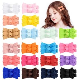 Mini Juiching Candy Barrettes Baby Meisjes Peuter Bowknots Solid Ribbon Haar Clip Bows Meisjes Haarspelden Haaraccessoires