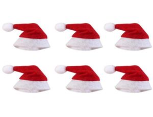 Mini Christmas Hat Santa Claus Chapeau Noël Lollipop Hat Mini Wedding Gift Creative Caps Christmas Tree Ornement décor6446817
