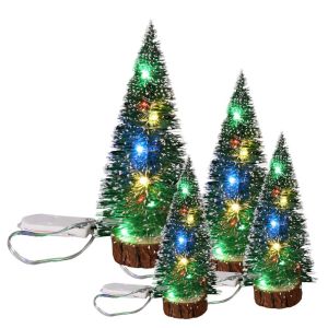 Mini arbre de Noël Light Light Artificial Christmas Trees Festival Decorations Tabletop Miniature Snow Frost Osmas Tree Decor Gift